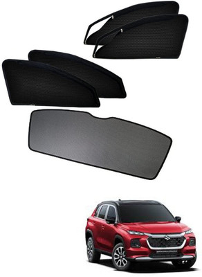RAKRISH Rear Window, Side Window Sun Shade For Maruti Suzuki Grand Vitara(Black)
