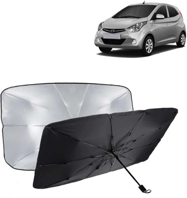 Kingsway Dashboard, Windshield Sun Shade For Hyundai Eon(Black, Silver)