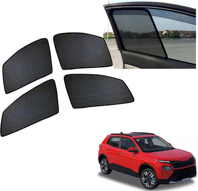 PEEPS STORE Side Window Sun Shade For Skoda(Black)