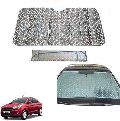 AUTO PEARL Dashboard, Windshield Sun Shade For Ford Figo(Grey)