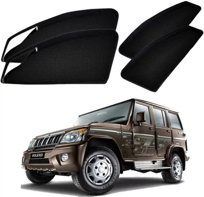 TOP VECHILE Rear Window, Side Window Sun Shade For Mahindra Bolero(Black)