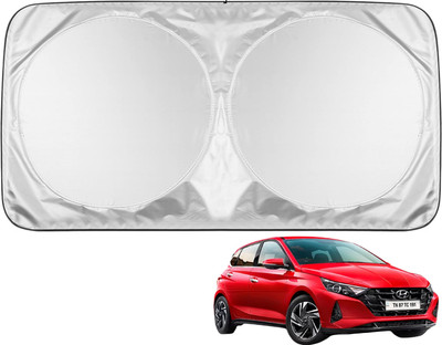 MOCKHE Windshield Sun Shade For Hyundai i20(Silver)