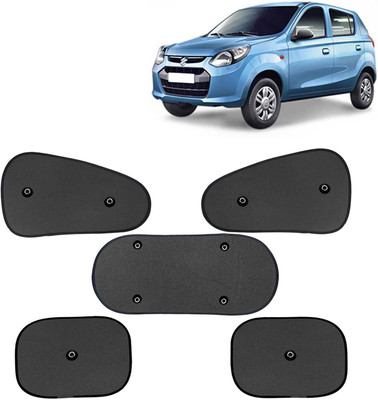 Kingsway Side Window, Rear Window, Windshield Sun Shade For Maruti Suzuki Alto 800(Black)
