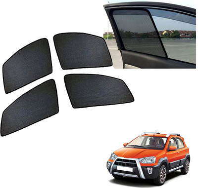 PEEPS STORE Side Window Sun Shade For Toyota Etios Cross(Black)