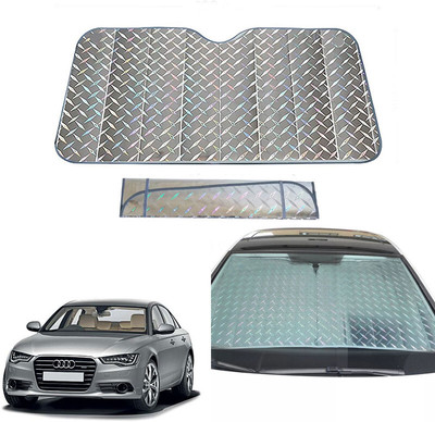 AUTO PEARL Dashboard, Windshield Sun Shade For Audi A6(Grey)