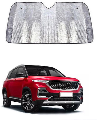 SPREADX Windshield Sun Shade For MG Hector(Silver)