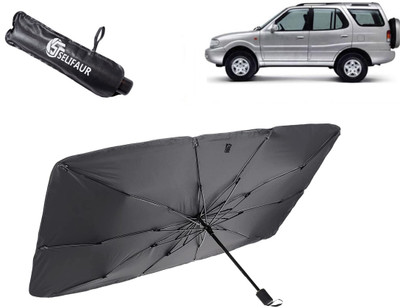 Selifaur Dashboard, Rear Window, Sun Roof, Windshield Sun Shade For Tata Safari(Black)