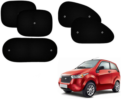 Automotive Prist Side Window Sun Shade For Mahindra Reva(Black)
