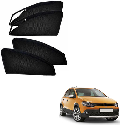 PEEPS STORE Side Window Sun Shade For Volkswagen Polo Cross(Black)