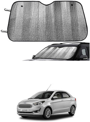 GONAMA Windshield Sun Shade For Ford Figo Aspire(Silver)