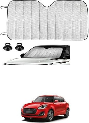 eXarioGadget Rear Window Sun Shade For Universal For Car Universal For Car(Silver)