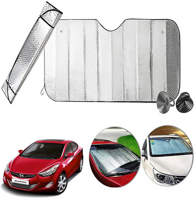 AUTO PEARL Dashboard, Windshield Sun Shade For Hyundai Elantra(Silver)