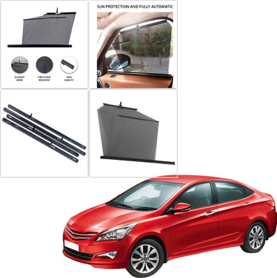 SS FOR YOUR SMART NEEDS Side Window Sun Shade For Hyundai Verna Transform(Black)