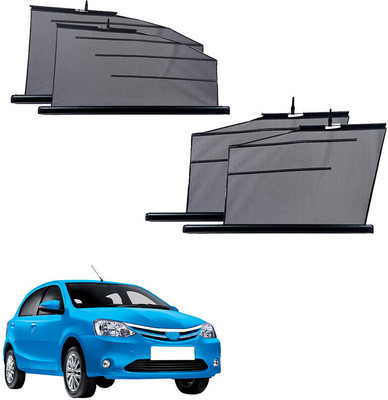 SS FOR YOUR SMART NEEDS Side Window Sun Shade For Toyota Etios Liva(Black)