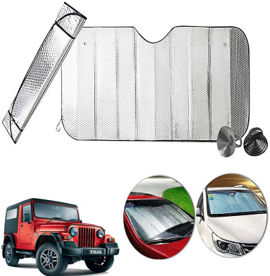 AUTO PEARL Dashboard, Windshield Sun Shade For Mahindra Thar(Silver)