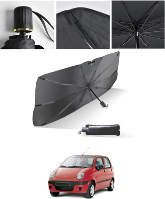 AYW Windshield Sun Shade For Daewoo Matiz(Black, Silver)
