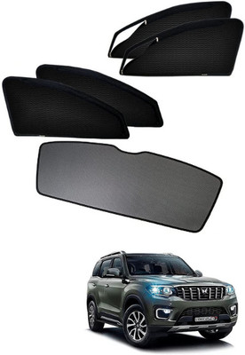 RAKRISH Rear Window, Side Window Sun Shade For Mahindra Scorpio N(Black)