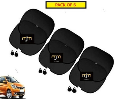MJM Side Window Sun Shade For Fiat Universal For Car(Black)