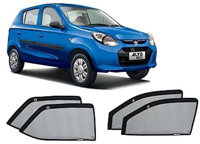 AUTOFIXER Side Window Sun Shade For Maruti Suzuki Alto 800(Black)