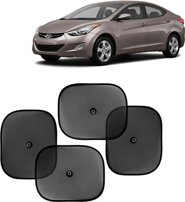 Kingsway Side Window, Rear Window, Windshield Sun Shade For Hyundai Elantra(Black)