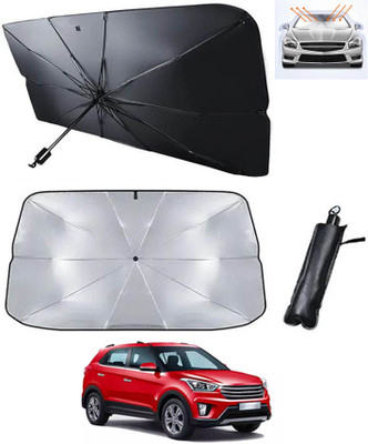 MATIES Windshield Sun Shade For Hyundai Creta(Silver)