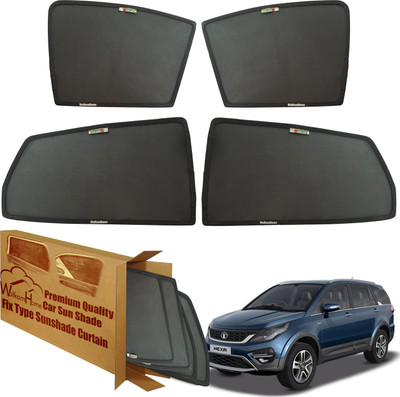 WolkomHome Side Window Sun Shade For Tata Hexa(Black)