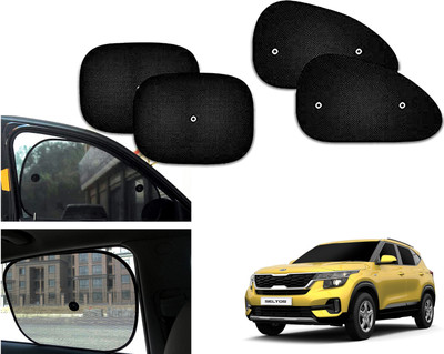 PEEPS STORE Side Window Sun Shade For Kia Seltos(Black)