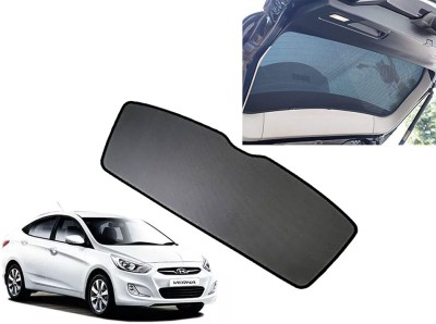 AUTO PEARL Rear Window Sun Shade For Hyundai Verna Fluidic(Black)