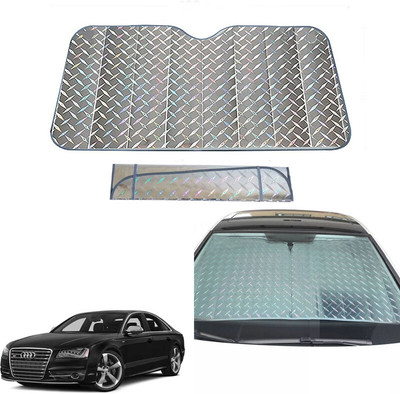 AUTO PEARL Dashboard, Windshield Sun Shade For Audi S8(Grey)