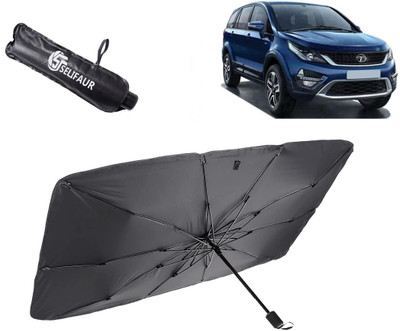 Selifaur Dashboard, Rear Window, Sun Roof, Windshield Sun Shade For Tata Hexa(Black)