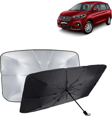 Kingsway Dashboard, Windshield Sun Shade For Maruti Suzuki Ertiga(Black, Silver)