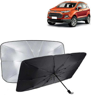 Kingsway Dashboard, Windshield Sun Shade For Ford Ecosport(Black, Silver)