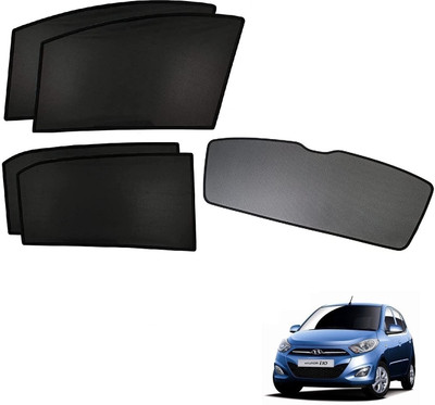 KOZDIKO Side Window, Rear Window Sun Shade For Hyundai i10(Black)
