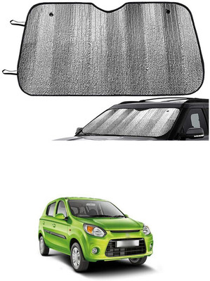 GONAMA Windshield Sun Shade For Maruti Suzuki Alto 800(Silver)