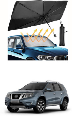 XZRTZ Windshield Sun Shade For Maruti Suzuki Brezza(Black)