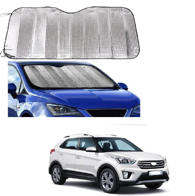 ROSHNEER ENTERPRISES Windshield Sun Shade For Hyundai Creta(Silver)