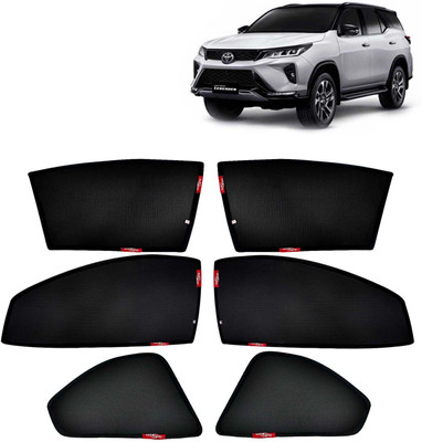 Kingsway Side Window, Rear Window Sun Shade For Toyota Fortuner(Black)