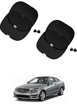 FKOK Side Window Sun Shade For Mercedes Benz C250(Black)