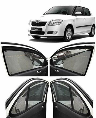 G ILIKA Rear Window, Side Window Sun Shade For Skoda Fabia(Black)