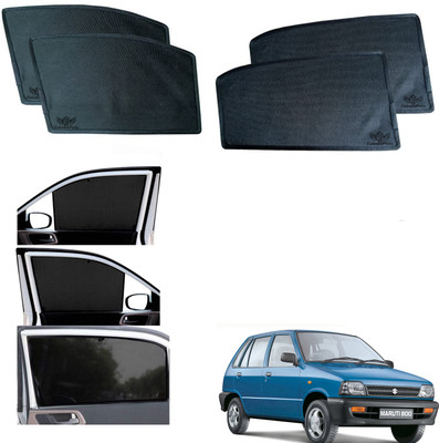CuboDePlato Side Window Sun Shade For Maruti Suzuki 800(Black)