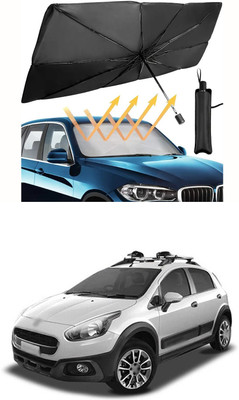 XZRTZ Windshield Sun Shade For Hyundai Accent(Black)