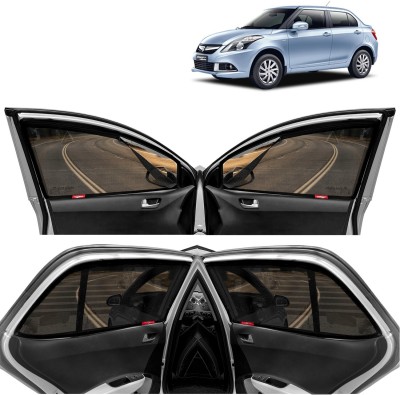 Kingsway Side Window, Rear Window Sun Shade For Maruti Suzuki Swift Dzire(Black)