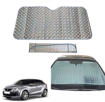 AUTO PEARL Dashboard, Windshield Sun Shade For Maruti Suzuki Baleno(Grey)