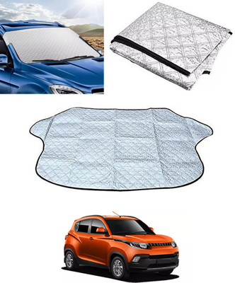 ABJD Windshield Sun Shade For Mahindra KUV100(Silver)