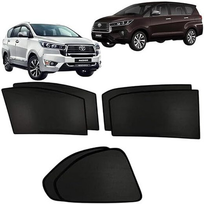 Hoodinter Side Window Sun Shade For Toyota Innova Crysta(Black)