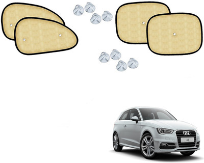 Automotive Prist Side Window Sun Shade For Audi A3(Beige)