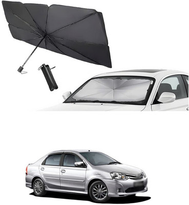 GONAMA Rear Window Sun Shade For Toyota Etios(Silver)