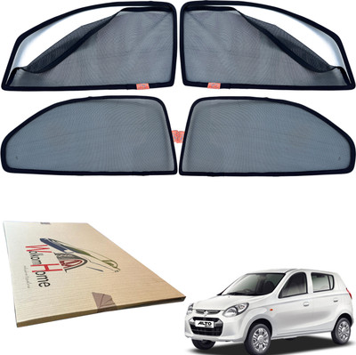 WolkomHome Side Window Sun Shade For Maruti Suzuki Alto 800(Black)