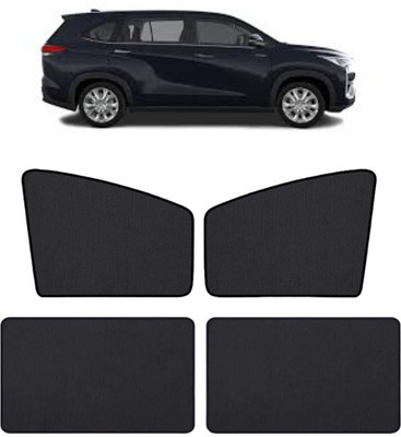 TOP VECHILE Rear Window, Side Window Sun Shade For Toyota Innova Hycross(Black)