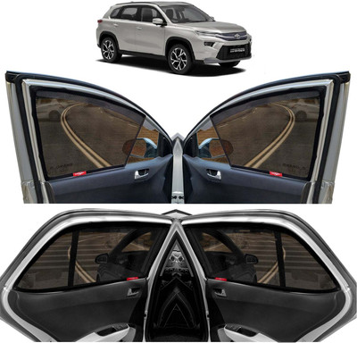 Kingsway Side Window, Rear Window Sun Shade For Toyota Urban Cruiser Hyryder(Black)